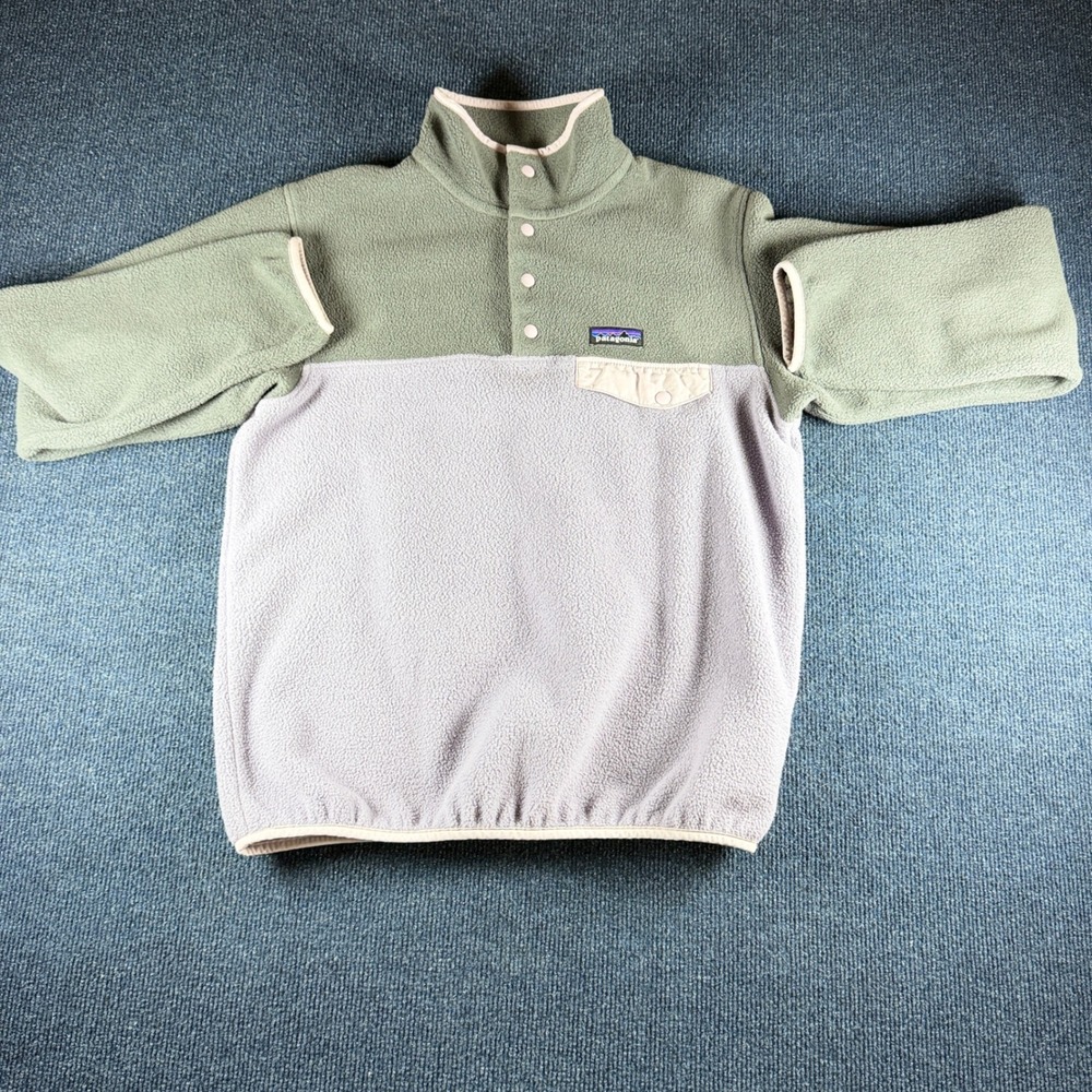 Patagonia Synchilla Snap-T Fleece S 20x24 Sage Lavender Pullover